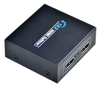 Splitter HDMI 1x2 – Rozdzielacz Sygnału Full HD i 4K, wysoka jakość, 2 wyjścia HDMI czarny HD28C
