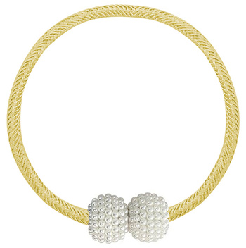 Klamra magnetyczna do zasłon i firan – elegancka, mocna i dyskretna dekoracja okien złota AG701G