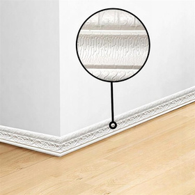 Ozdobna LISTWA na Ścianę Przypodłogowa Sufitowa Przyklejana 230x8cm biała AG992