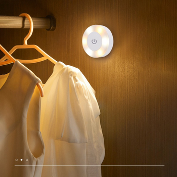 Bezprzewodowa lampka nocna LED, USB, magnetyczna