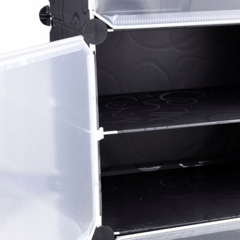 Szafka modułowa na buty 6 półek – organizer z drzwiczkami i panelami