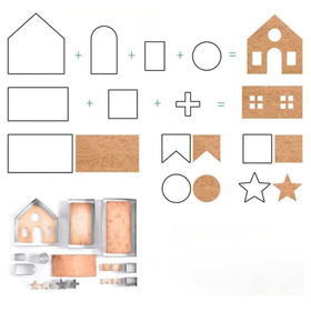 DA511 FOREMKI DO DOMKU Z PIERNIKA