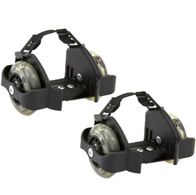 AG234 WROTKI ROLKI ŚWIECĄCE NA BUTY BLAC