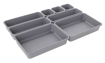 AG641B MODUŁOWY ORGANIZER 8SZT SZARY