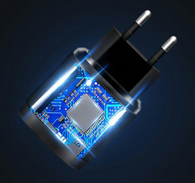 Ładowarka sieciowa Quick Charge 3.0, 3 porty USB, szybkie ładowanie 18W czarna PLP37D