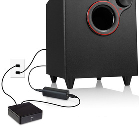 IZOLATOR SZUMÓW Audio miniJack 3,5mm x 2 czarny AK319B