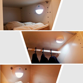 Bezprzewodowa lampka LED z czujnikiem ruchu i zmierzchu