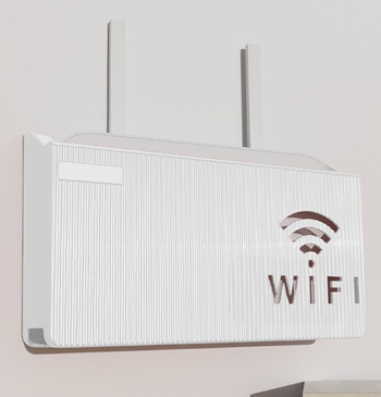 AG986 UCHWYT PÓŁKA NA ROUTER WIFI BIAŁY