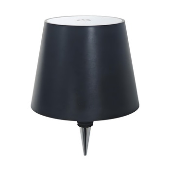 Bezprzewodowa lampka nocna LED – 3 barwy światła, dotykowa, USB-C  czarna