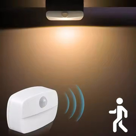 Lampka LED z czujnikiem ruchu PIR – bezprzewodowa, ciepłe światło, 3000K 1 sztuka
