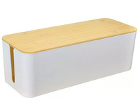 AG381E ORGANIZER NA KABLE LISTWY BIAŁY