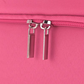 Organizer kosmetyczny różowy 24×28×19 cm – kuferek na makijaż z przegródkami różowy