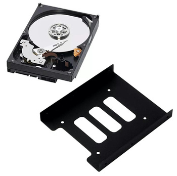 RAMKA Adapter Dysku HDD SSD 2,5" na 3,5" stalowa czarna AK294