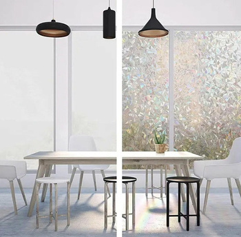 Ozdobna FOLIA do szyb okien samoprzylepna 200x45cm imitacja witraża AG977
