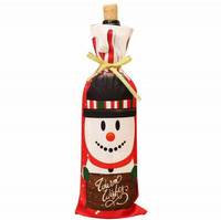 Ozdobny pokrowiec na butelkę z motywem bałwanka – idealny na świąteczny prezent DA306