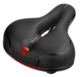 Piankowe siodełko rowerowe z amortyzacją i wentylacją – komfort na długie trasy czarne