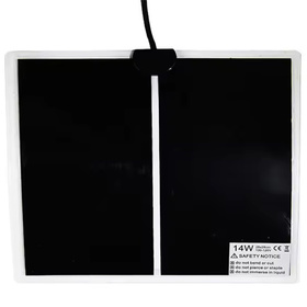 MATA Grzewcza do terrarium 14W 28x28cm czarna AG755A 