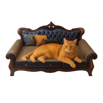Drapak i legowisko dla kota 2w1 – sofa z tektury falistej 57,5 cm, trwały i wygodny