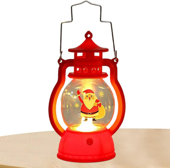Świąteczny lampion LED – ozdoba, która rozświetli Twoje Boże Narodzenie czerwony DA320 