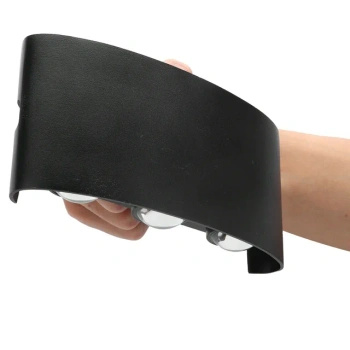 Lampa elewacyjna LED kinkiet IP54 – 6 punktów światła, 4000K, czarna