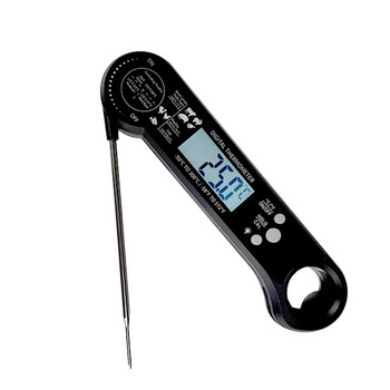 TERMOMETR szpilkowy z sondą do mięsa LCD elektroniczny 11,6 cm czarny AG254G