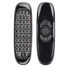 Bezprzewodowy pilot Air Mouse z klawiaturą QWERTY – Smart TV, PC, Android, 2.4 GHz
