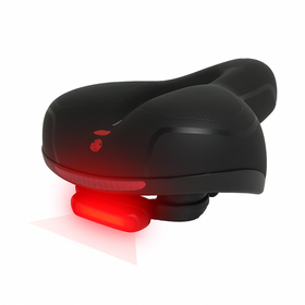 Piankowe siodełko rowerowe z amortyzacją i wentylacją – komfort na długie trasy czarne