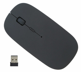 BEZPRZEWODOWA MYSZ OPTYCZNA do Laptopa SLIM czarna AK278C 