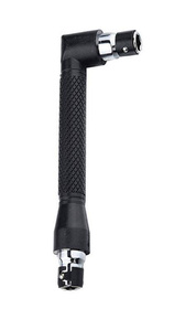 Dwustronny WKRĘTAK Kątowy do Bitów 1/4" czarny NZ9A 