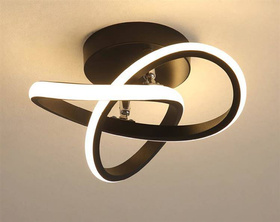 Sufitowa LAMPA LED 70 diod 24W 26x12x10cm czarna ZD77B