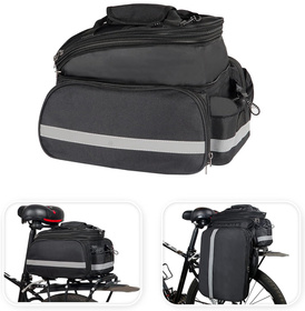 SAKWA Rowerowa Torba na tylny bagażnik rowerowy 32x28cm czarny RW38