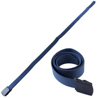 Parciany PASEK do spodni regulowana klamra 110cm niebieski