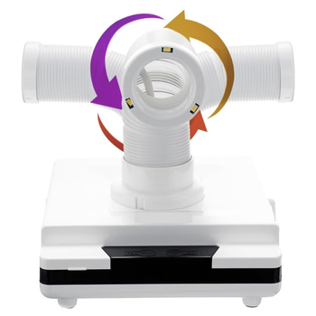 Profesjonalny pochłaniacz pyłu 60W z lampą LED – elastyczna rura 360°, filtr wymienny, manicure
