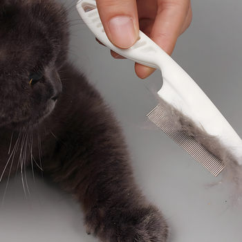 Szczotka do sierści dla psa i kota – usuwa podszerstek, nie szarpie, stalowe ząbki