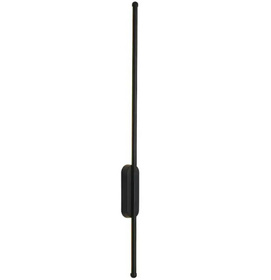 Wewnętrzna LAMPA Ścienna Kinkiet LED 2000lm zimna biel 15W czarna ZD116A
