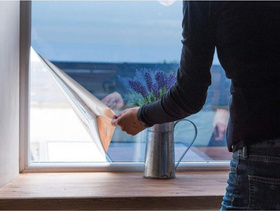 Folia lustrzana samoprzylepna 150×60 cm – efekt lustra weneckiego, ochrona przed słońcem