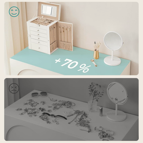 Szkatułka na biżuterię XXL organizer 6 poziomów naszyjniki pierścionki