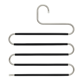 Antypoślizgowe wieszaki na spodnie S 5 poziomów zestaw 5 szt oszczędność miejsca 