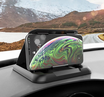 Uchwyt samochodowy na telefon na deskę – żelowy, regulowany 3D