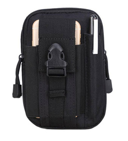 Wodoodporna nerka biodrówka na pasek – etui na telefon i drobiazgi czarna