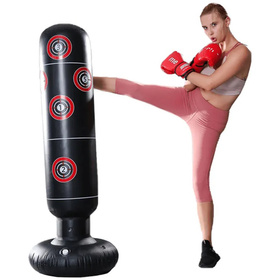 Dmuchany Worek Bokserski + rękawice + pompka Trening Boks 160x30cm FT44