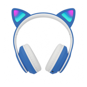 ZS7G SŁUCHAWKI BT 5.0 LED NIEBIESKIE