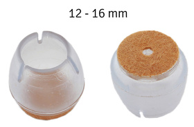 Antypoślizgowe PODKŁADKI pod Meble silikonowe16sztuk 12-16mm AG562F