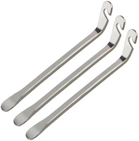ŁYŻKI do opon rowerowych 3 sztuki 12,5cm srebrne RW26