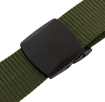 PASEK do SPODNI Parciany Regulowany z Klamrą 120cm khaki BQ48B