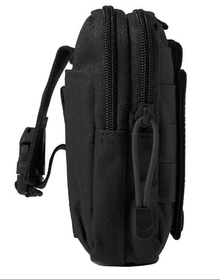 Wodoodporna nerka biodrówka na pasek – etui na telefon i drobiazgi czarna