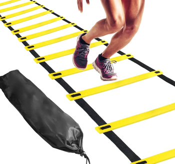 Koordynacyjna DRABINKA Treningowa Mini Zestaw Piłkarski 600cm AG920  
