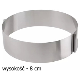 RANT Regulowana Opaska do TORTU Obręcz Tortownica 16-30cm 8cm AG858