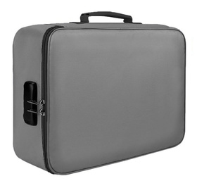 Zamykany ORGANIZER na dokumenty etui z szyfrem 37x27x10,5cm szary TR12C