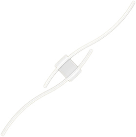 Ozdobny KINKIET LED ścienny neutralna biel 24W 60cm biały ZD150A